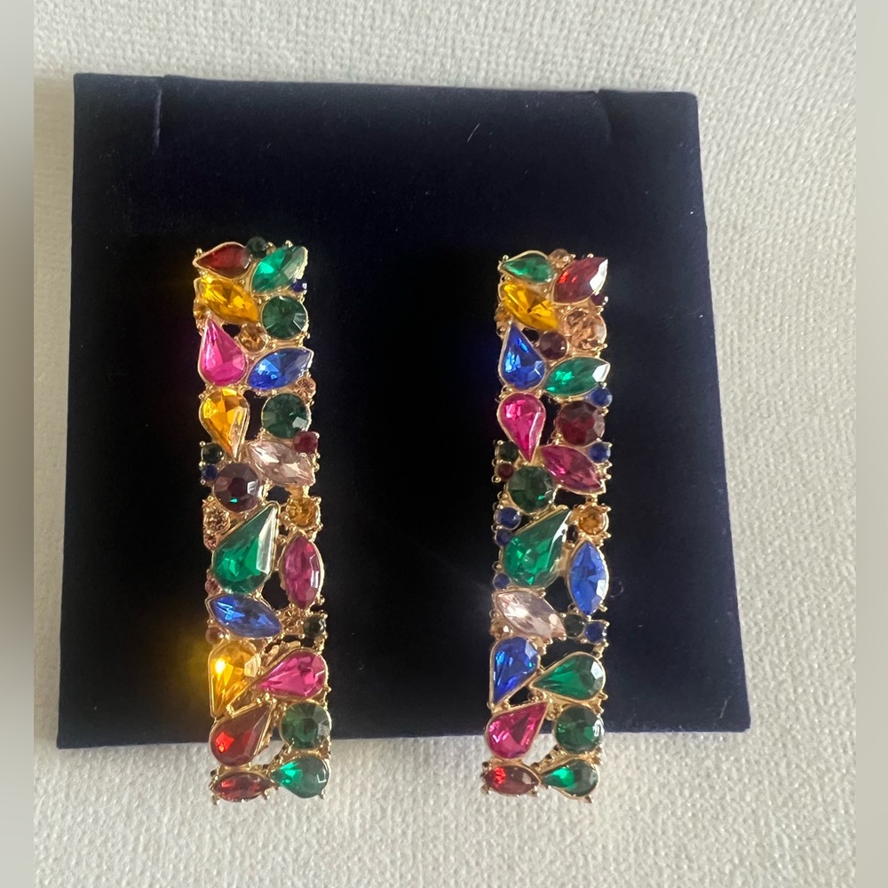 Multi stone earring - Picture 3 of 4